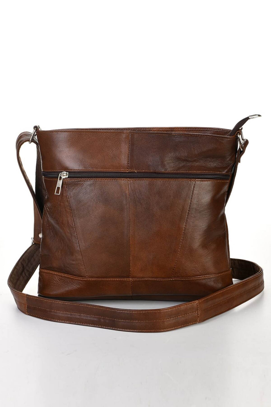 Fubileather Genuine Leather Crossbody Messenger Bag Green