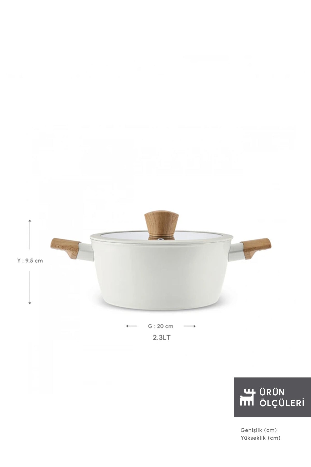Karaca x Refika Swiss Crystal Almond 0 Yag Ile Nonstick Induction Compatible Pot - MALLTURK