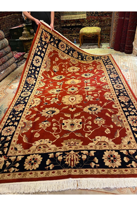 RD RAMAZAN DAG Hand Rug Art Hand-Woven Afghan Rug Cotton Base Wool Weave Natural Dye Size 3x2