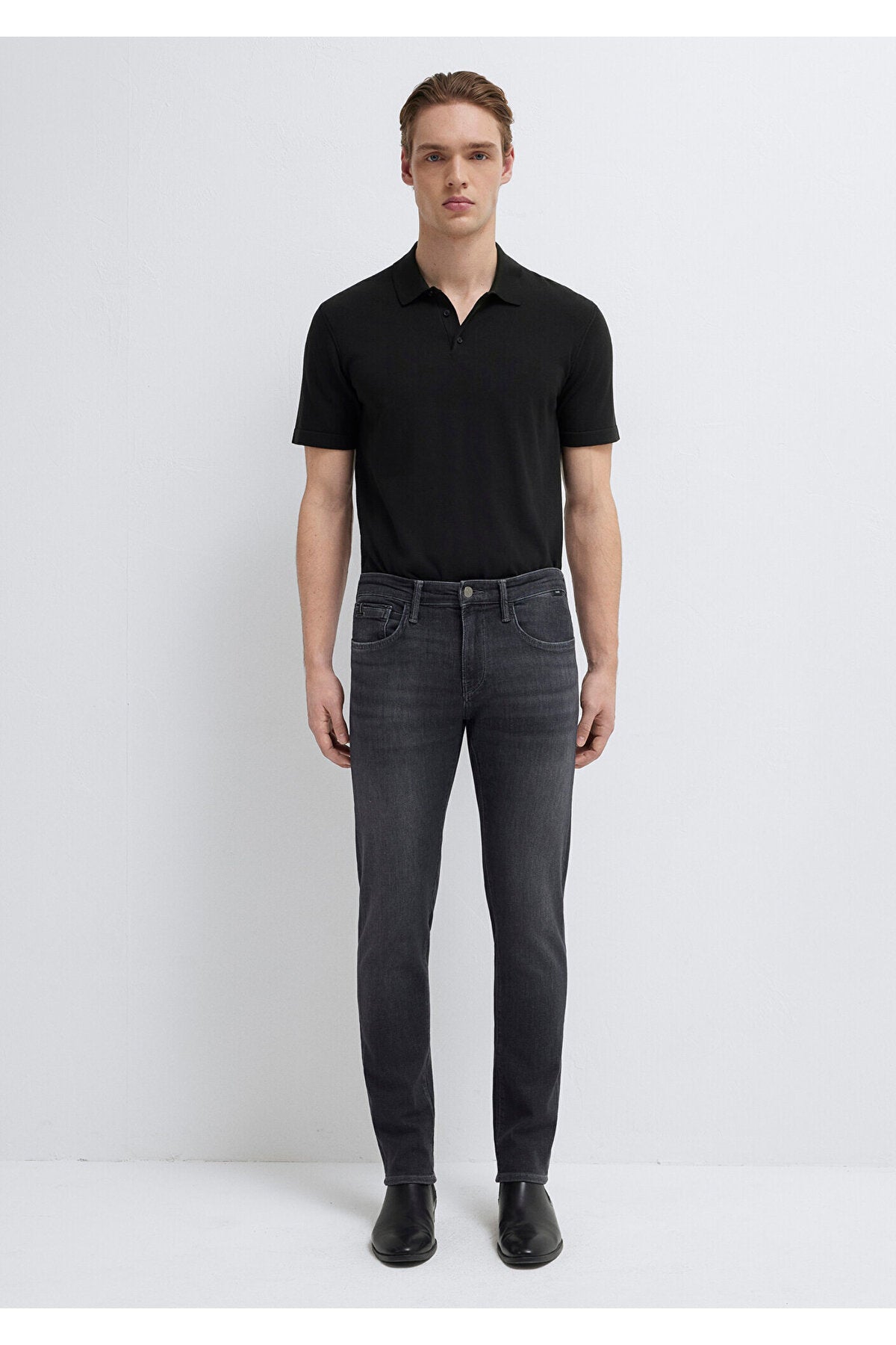 Mavi Lux Black Anthracite Jean Trousers 00422A1743 - MALLTURK