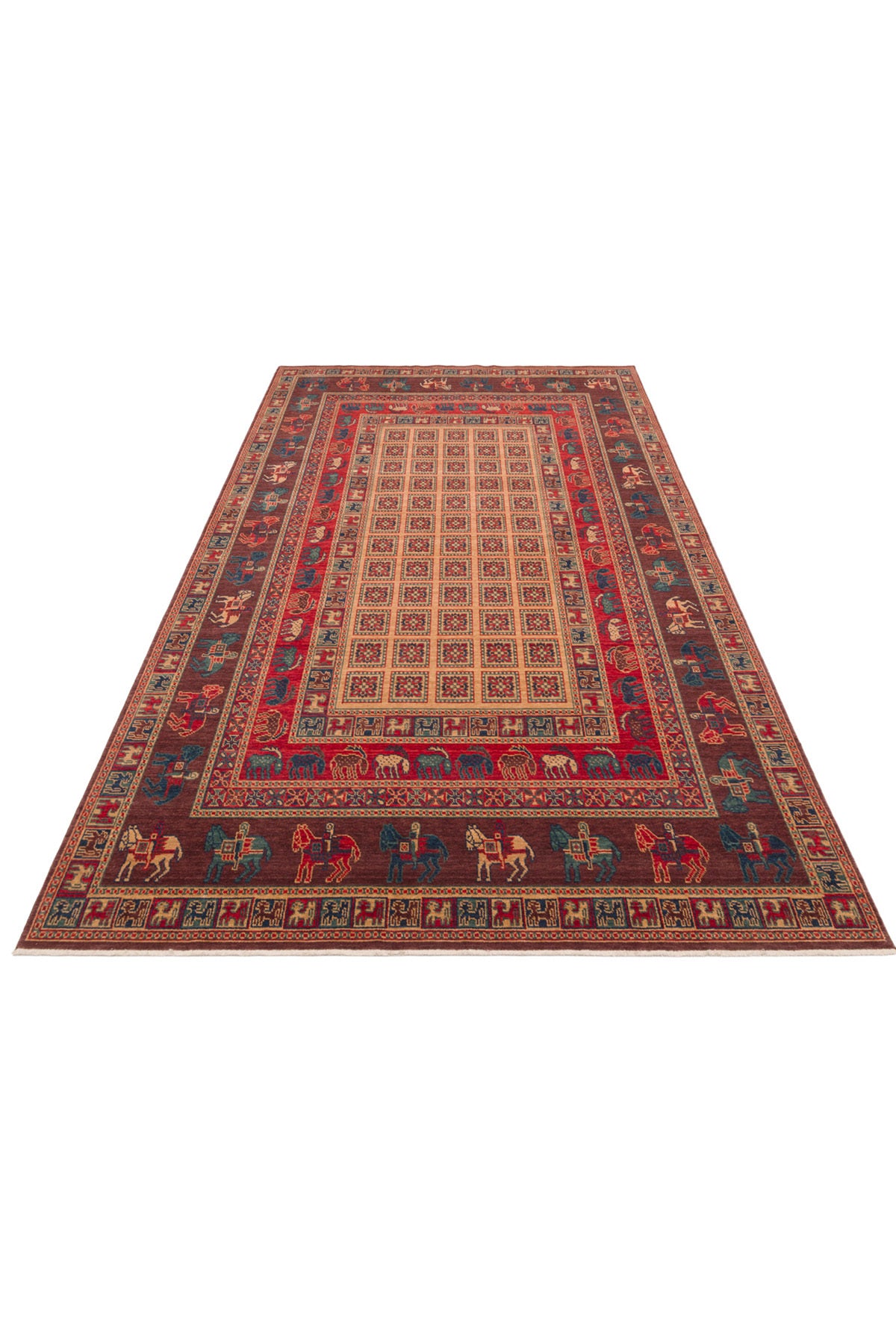 Cool Rug Mardin Brown Hand-Woven Ethnic Bordurlu Anatolian Motif Eski Zamansiz Vintage Salon Living Room Rug