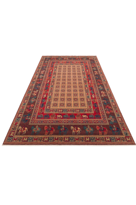 Cool Rug Mardin Brown Hand-Woven Ethnic Bordurlu Anatolian Motif Eski Zamansiz Vintage Salon Living Room Rug