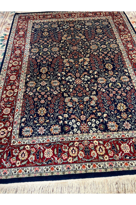 RD RAMAZAN DAG Hand Rug Art Hand-Woven Sumerbank Hereke Rug 100.Anniversary Series Seven Mountains Flower Design Size 207x1.53 - MALLTURK