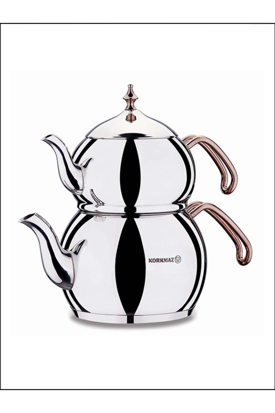 KORKMAZ A222 Dynasty Teapot Set Rosegold - MALLTURK