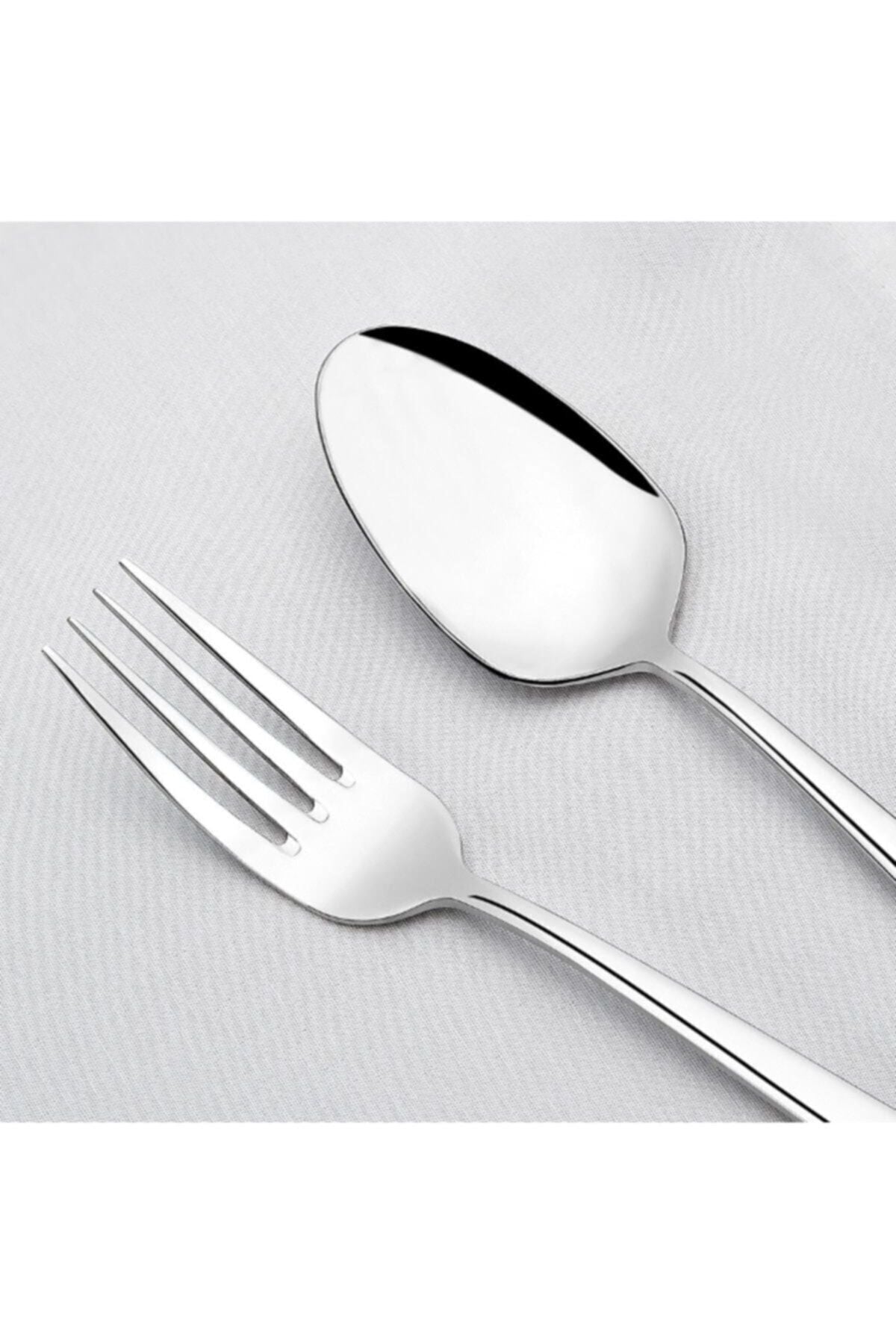 Nehir deniz Plain 60 Piece buyuk aile takimi Fork Spoon - MALLTURK