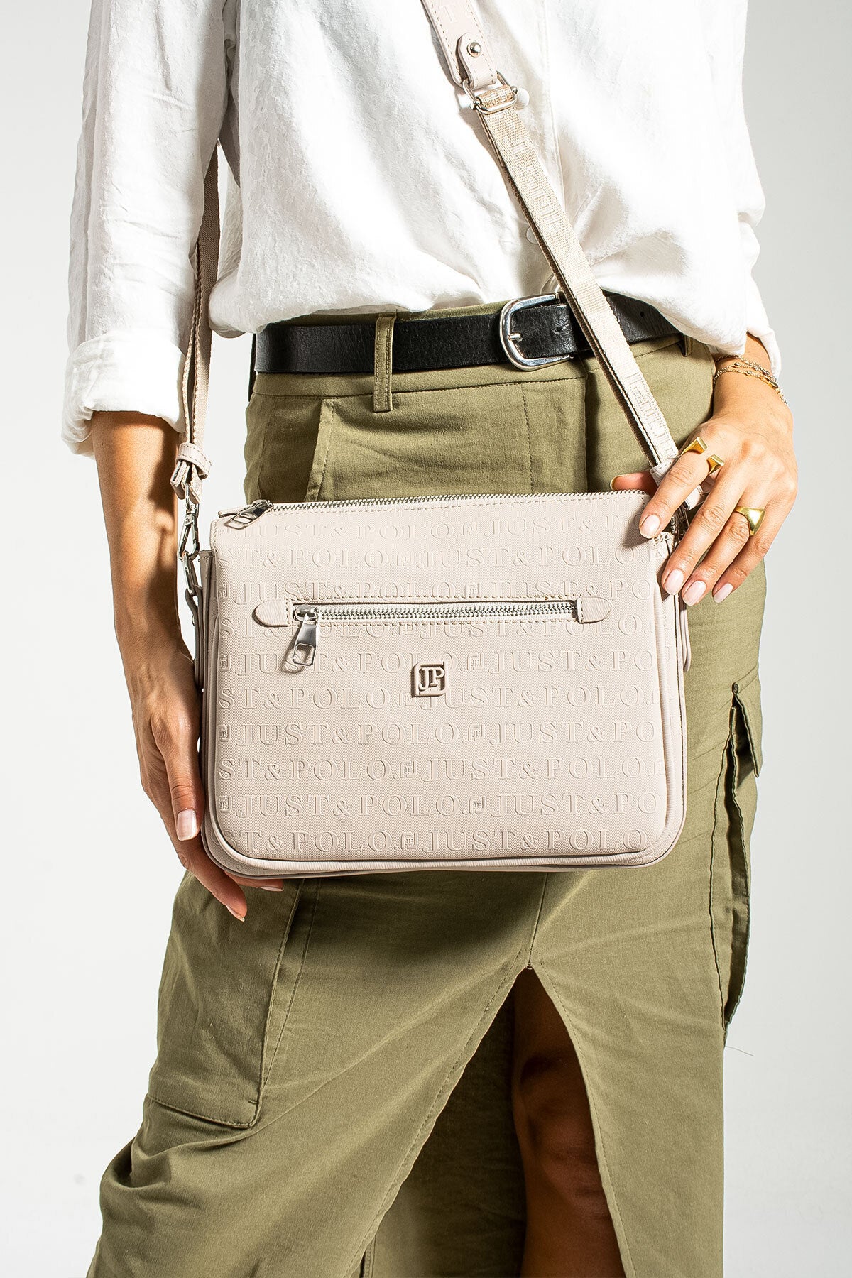 Just Polo Women's Shoulder Bag Color Gray - MALLTURK
