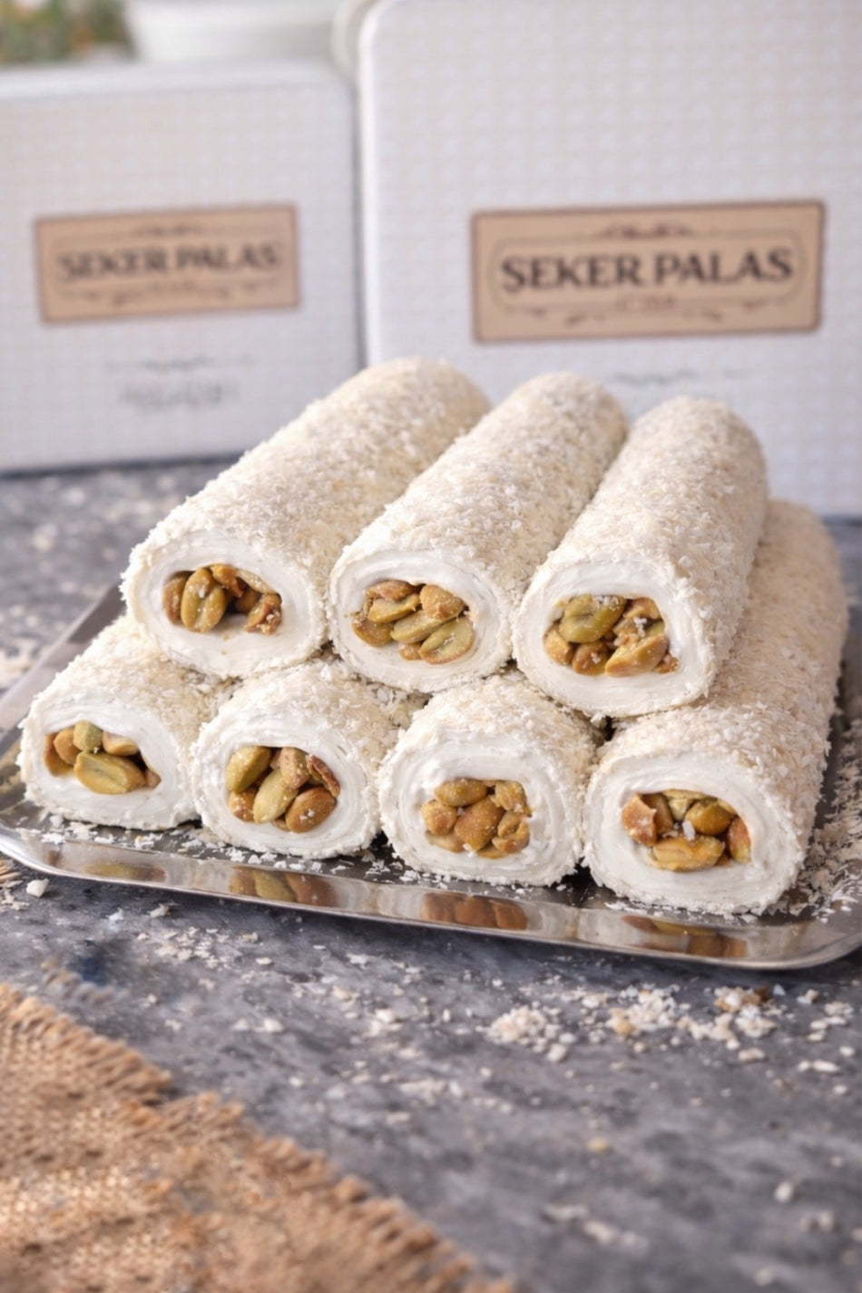 SEKER palas Afyon Style Afyon Style Sultan Style Peanut Turkish Delight 1 kg - MALLTURK