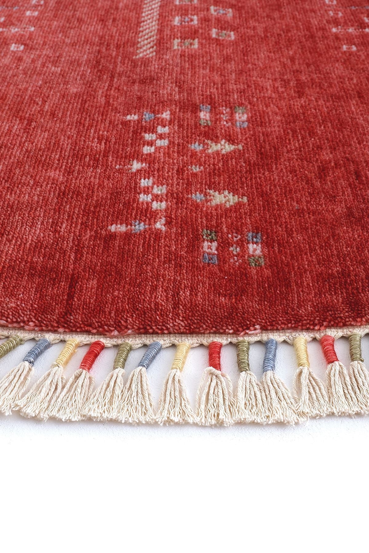 Cool Hali Galata 06 Red Carpet Living Room Carpet Bohemian Scandinavian Carpet Bamboo Carpet Handwoven Round Hallway Carpet - MALLTURK