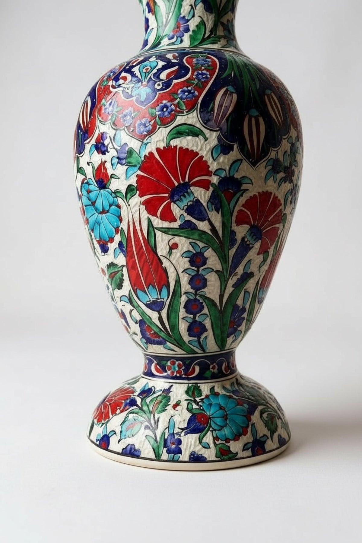 STORESZA Handmade Special Sable Craftsmanship 50cm Alhambra Ceramic Vase (Classic Color) - MALLTURK