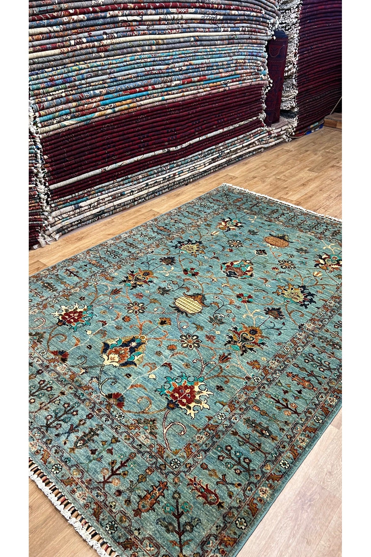 Turkmen Rug Hand-Woven Afghan Rug