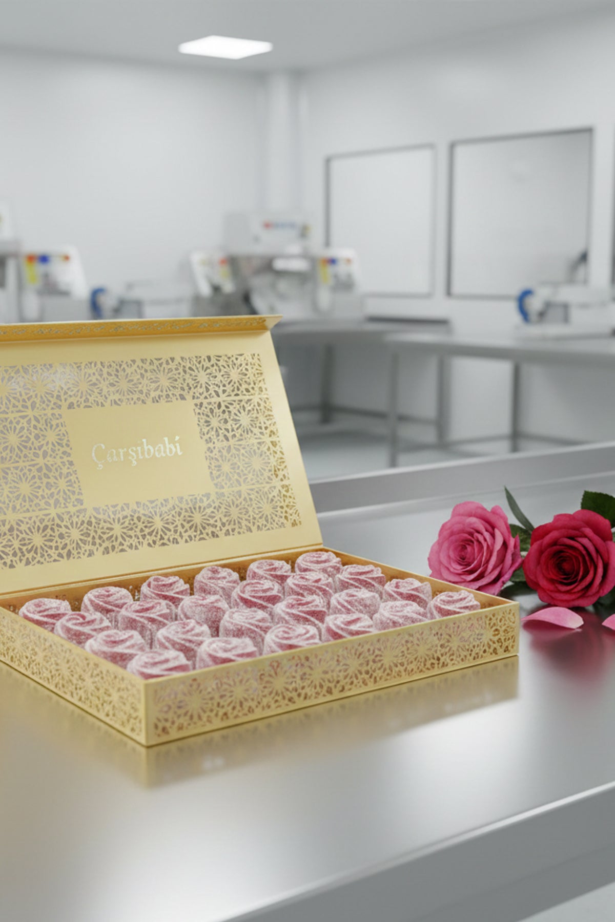 carsibasi Gluten Free roselight artizan Flavored patentli turk Rose Turkish Delight 600 g - MALLTURK
