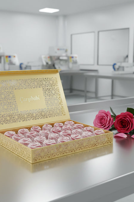carsibasi Gluten Free roselight artizan Flavored patentli turk Rose Turkish Delight 600 g - MALLTURK