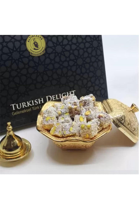 Altincezve Double Roasted Pistachio Coconut Turkish Delight 400 g