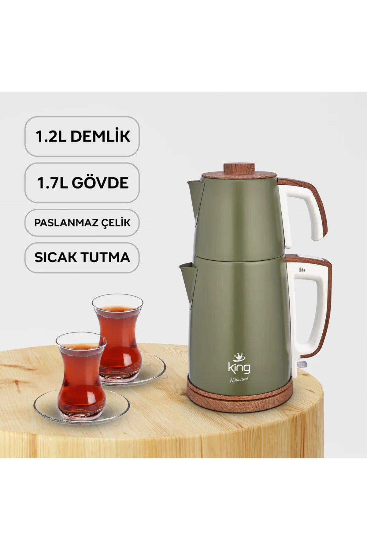 King NiHAVEND KCM336 Tea Maker - MALLTURK