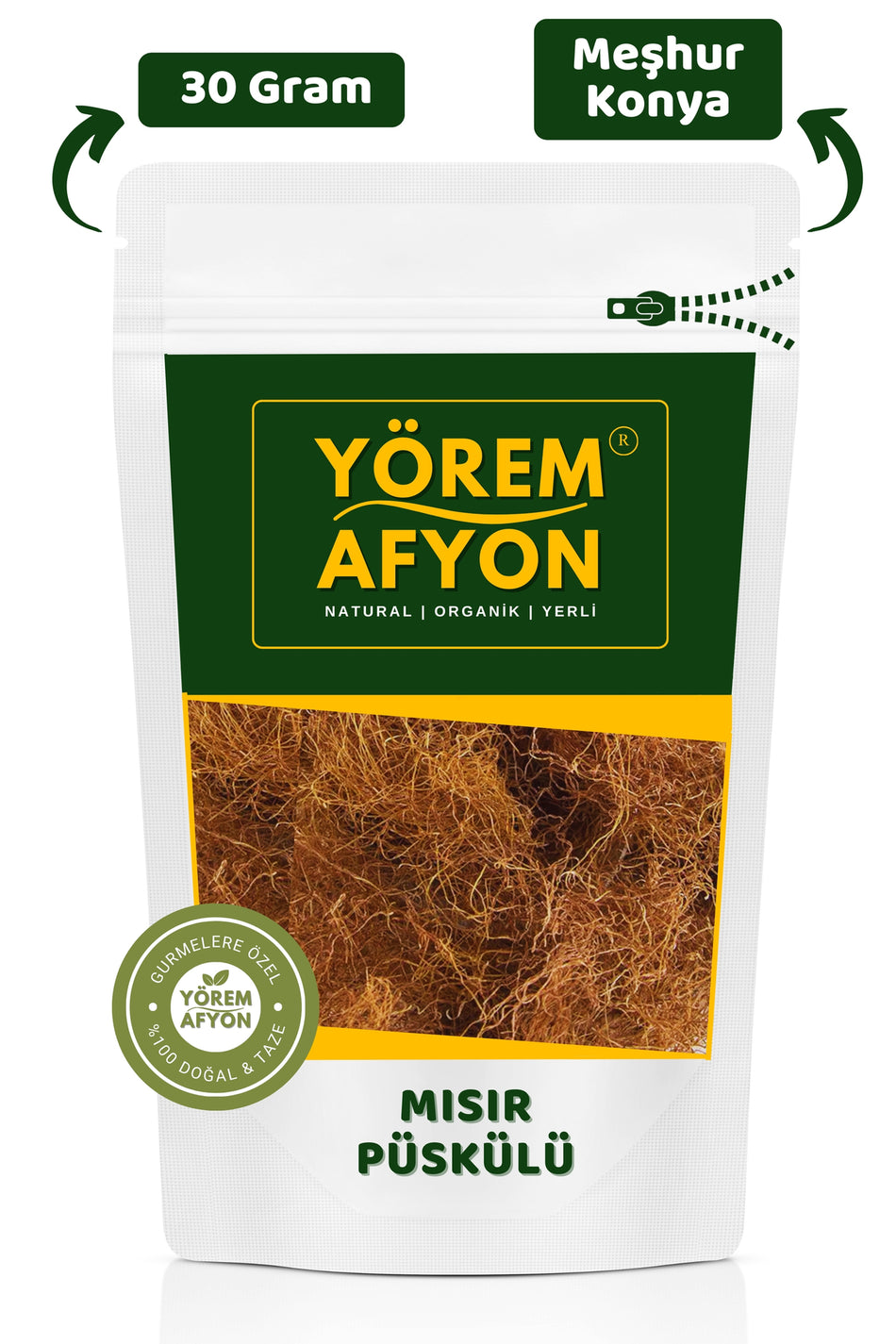 Gulcehre Yorem Afyon Famous Konya Local Product Corn Silk, Laz Herb | 30g. - MALLTURK
