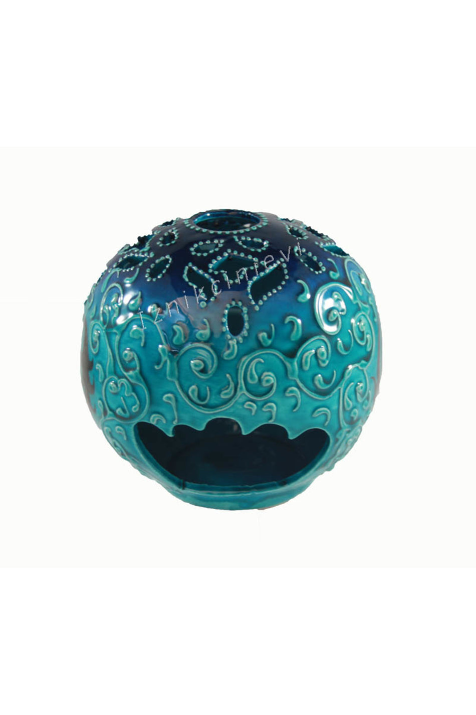 Cini Evi Kabartma Patterned Candle Holder - MALLTURK