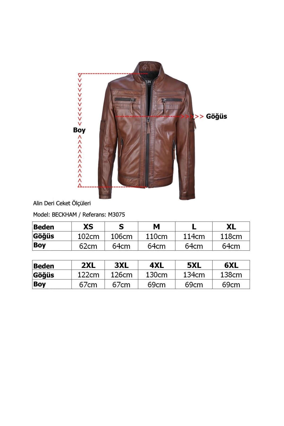 ALIN Men's Shaded Brown Leather Jacket - MALLTURK