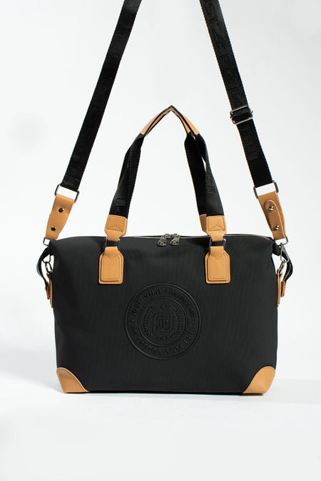 Just Polo Women's Hand and Shoulder Bag, Large Size, Black - MALLTURK