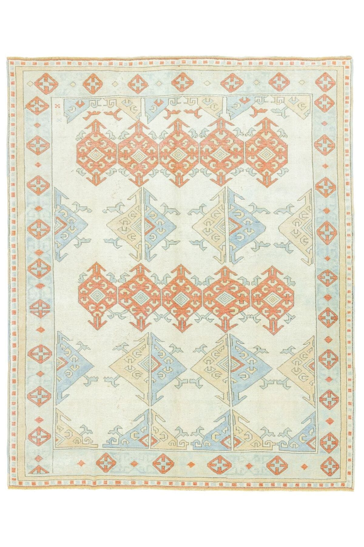 Soho Antiq Karlik Geometric Design Hand-Woven Rug 191x234 cm - MALLTURK