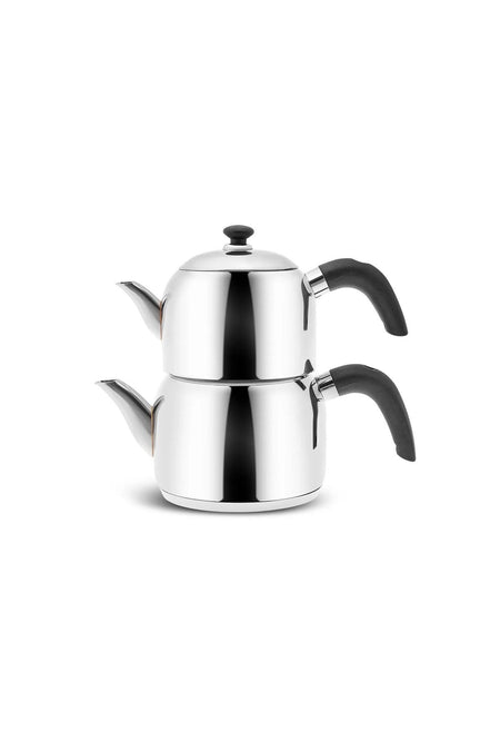 Karaca Edge Mini induction Base Teapot Set, Black - MALLTURK