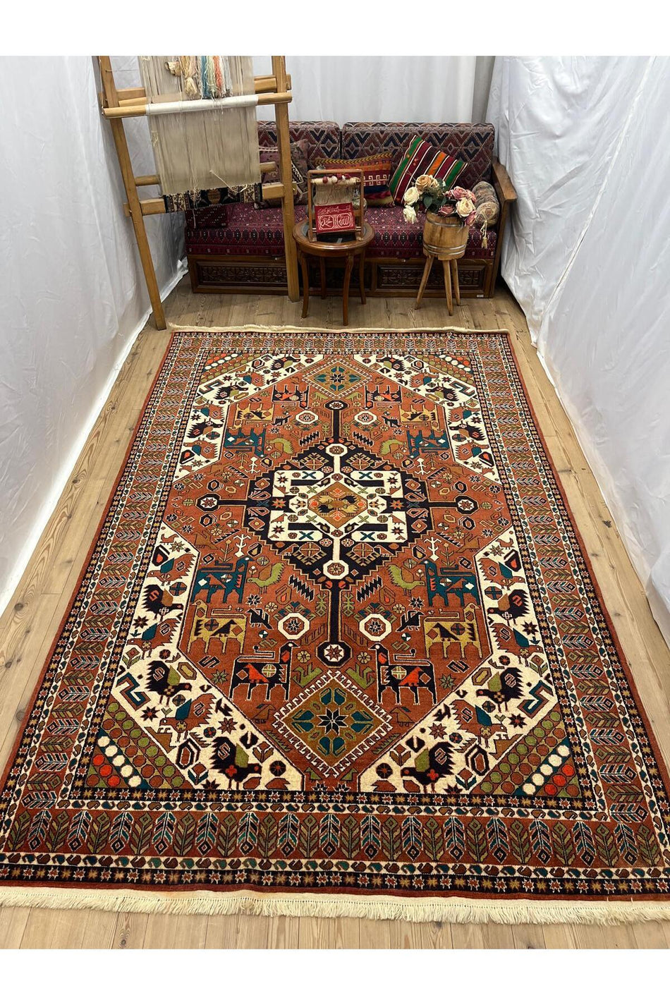 Sirvan Handwoven Afghan Rug - 300 x 194 - MALLTURK