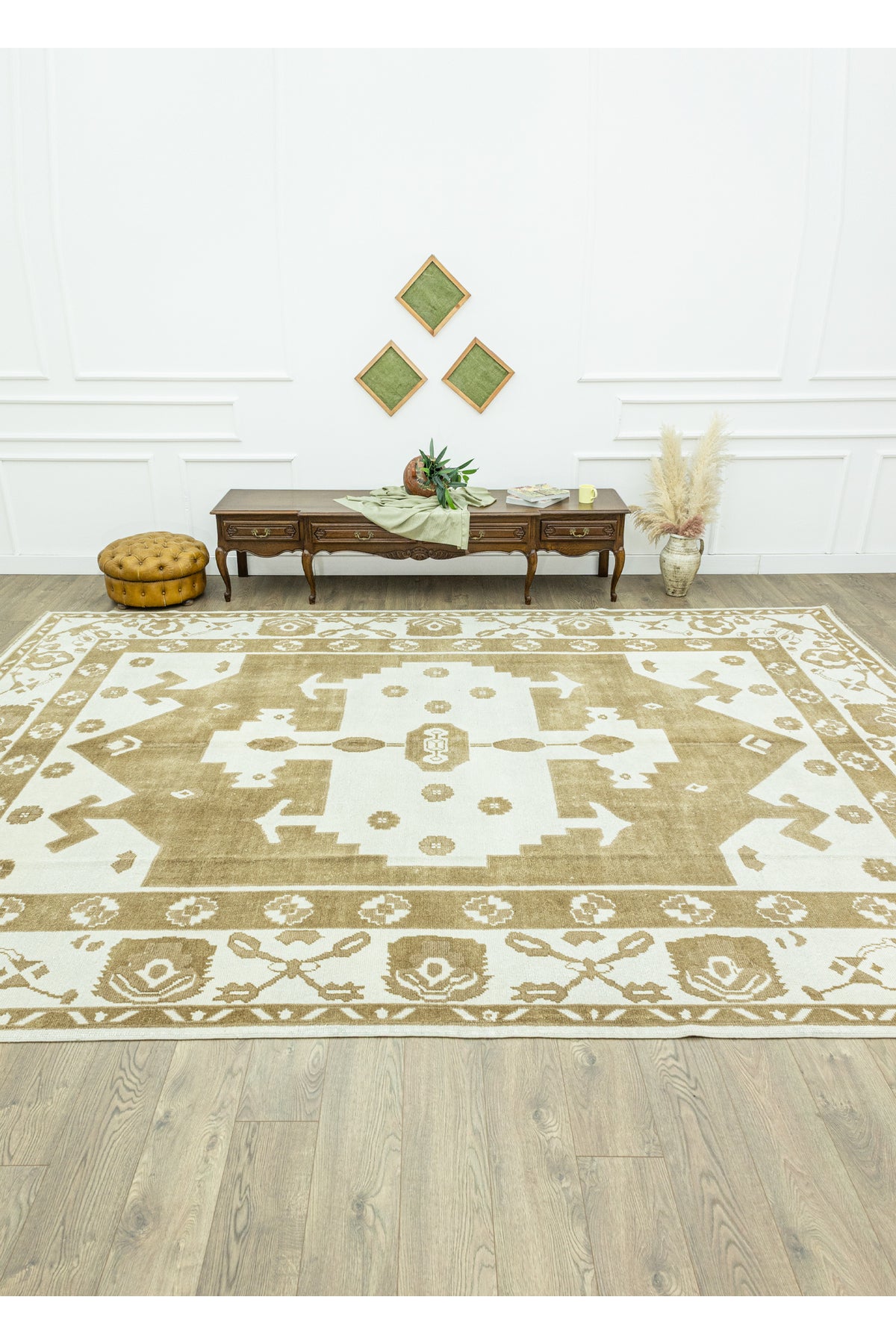 Soho Antiq Anemon Primitive Design Wool Rug 315x425 cm - MALLTURK