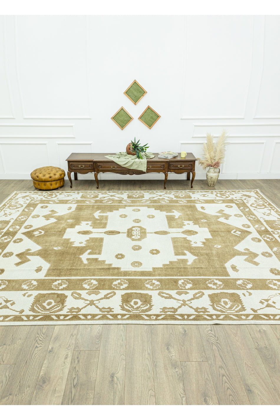 Soho Antiq Anemon Primitive Design Wool Rug 315x425 cm - MALLTURK