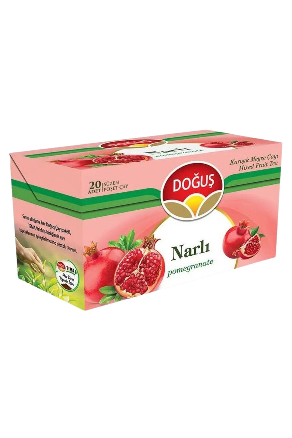 Chá de frutos vermelhos mistos com romã Dogus (embalagem de 20)