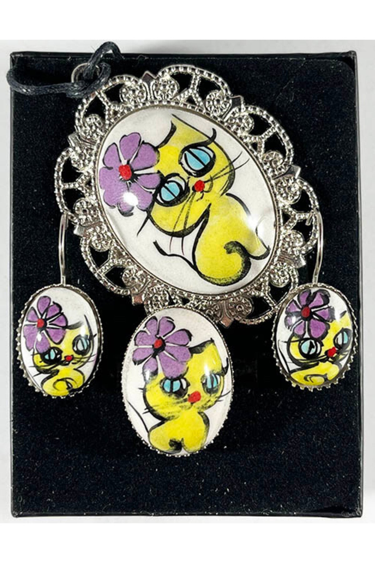 Cini Evi Kokos Kedi Jewelry Set - MALLTURK