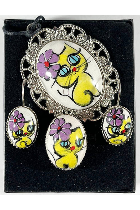Cini Evi Kokos Kedi Jewelry Set - MALLTURK