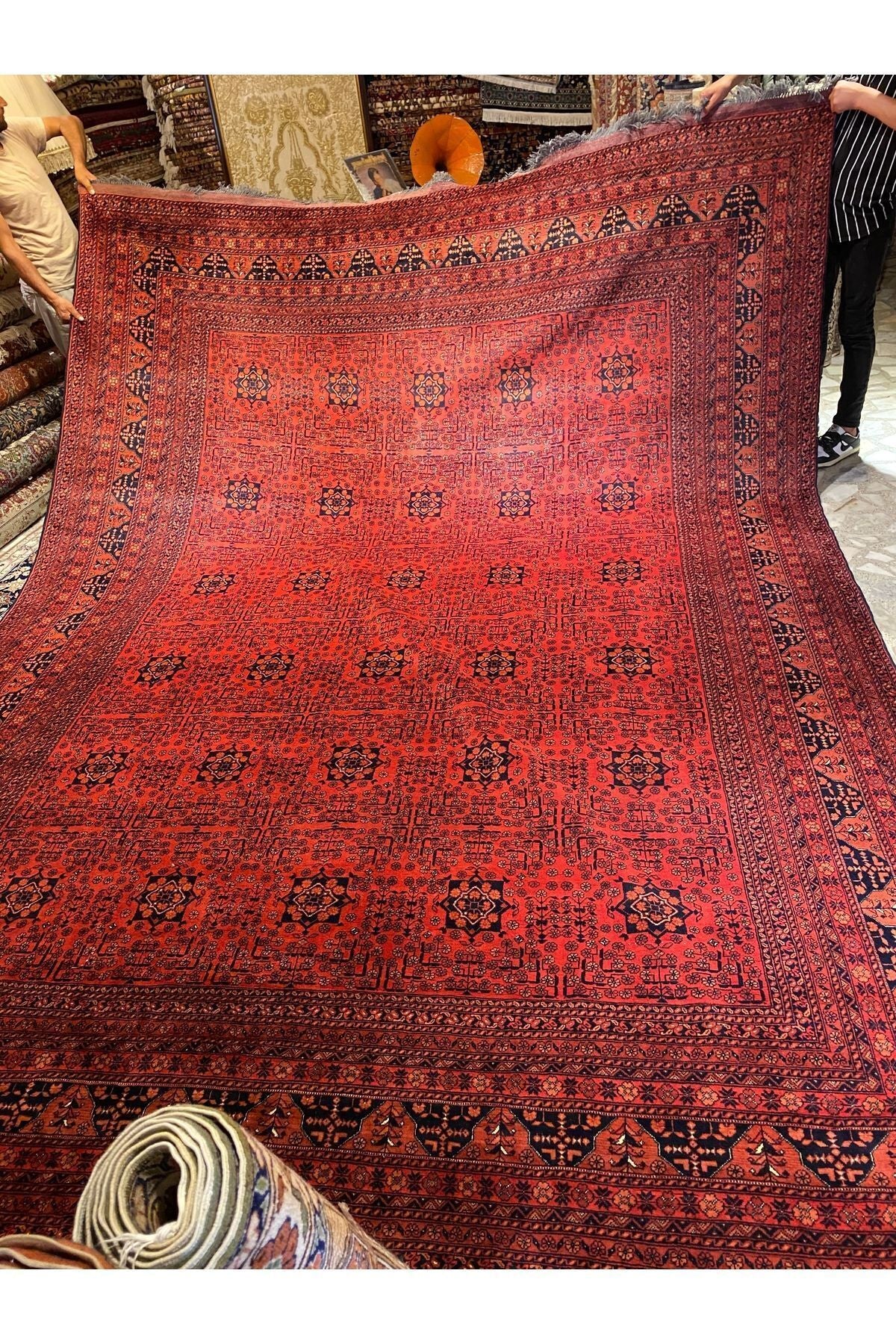 RD RAMAZAN DAG Hand Rug Art Hand-Woven Afgan Bilicik Cotton Base Wool Weave olup Natural Dye 400x300 - MALLTURK