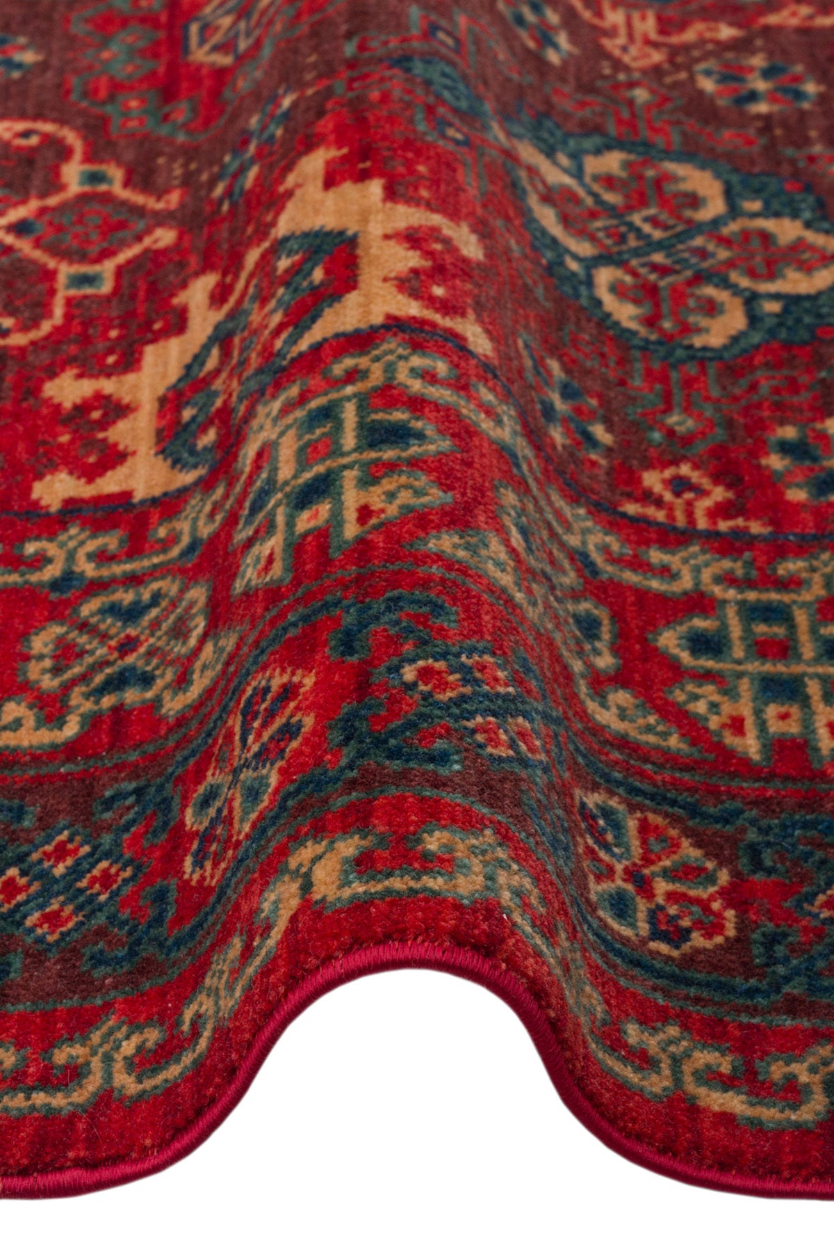 Cool Rug Mardin Red Anatolian Pattern Classic Dort Mevsim Soft Wool Hand-Woven Salon Living Room Rug