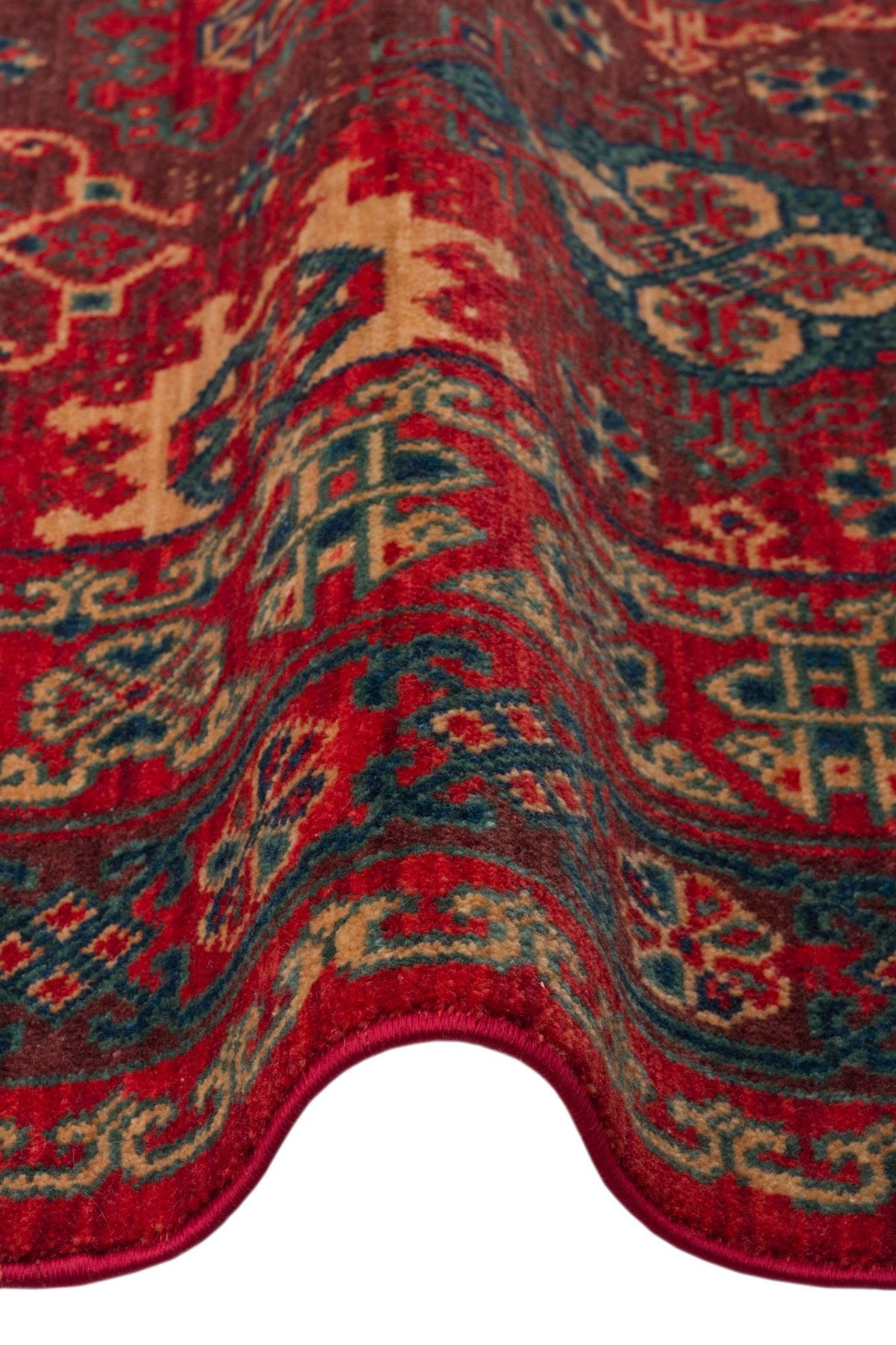 Cool Rug Mardin Red Anatolian Pattern Classic Dort Mevsim Soft Wool Hand-Woven Salon Living Room Rug
