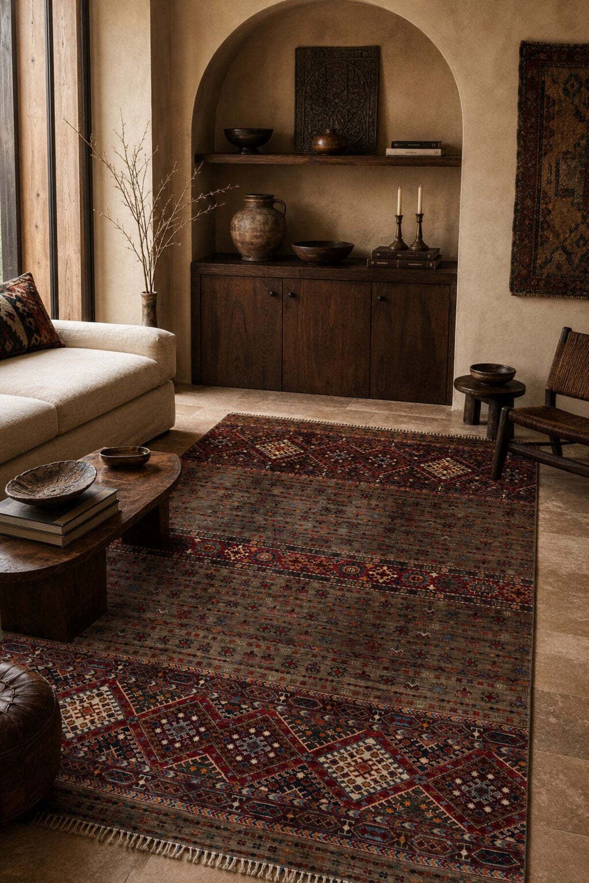 Naar Rug SHB Afgan Orjin Hand-Woven Wool Rug 247x163 - MALLTURK