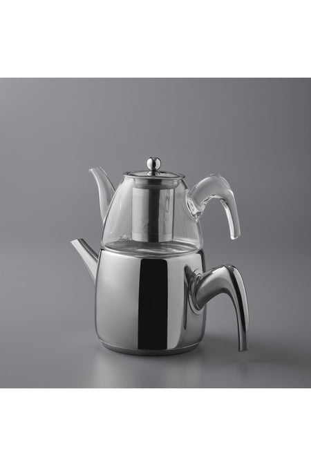 Jumbo 6500 Glass Teapot with Full Metal Handle - MALLTURK