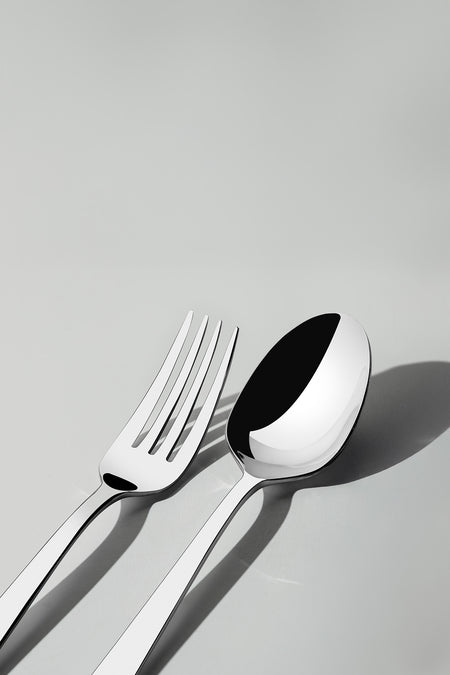 Nehir deniz Plain 12 Place Setting 60 Piece Boxed Fork Spoon Set - MALLTURK