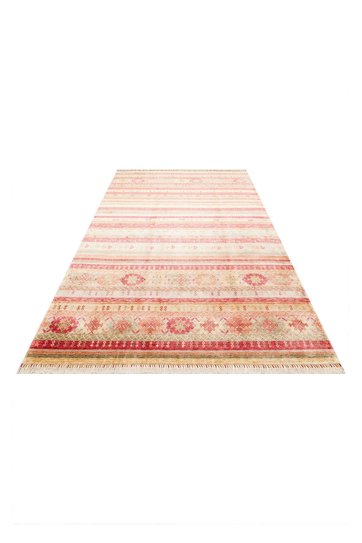 Eko Hali Zara ZR 12 Red Autumn is a special loom rug shaped by the intensive handiwork of women from Usak. - MALLTURK