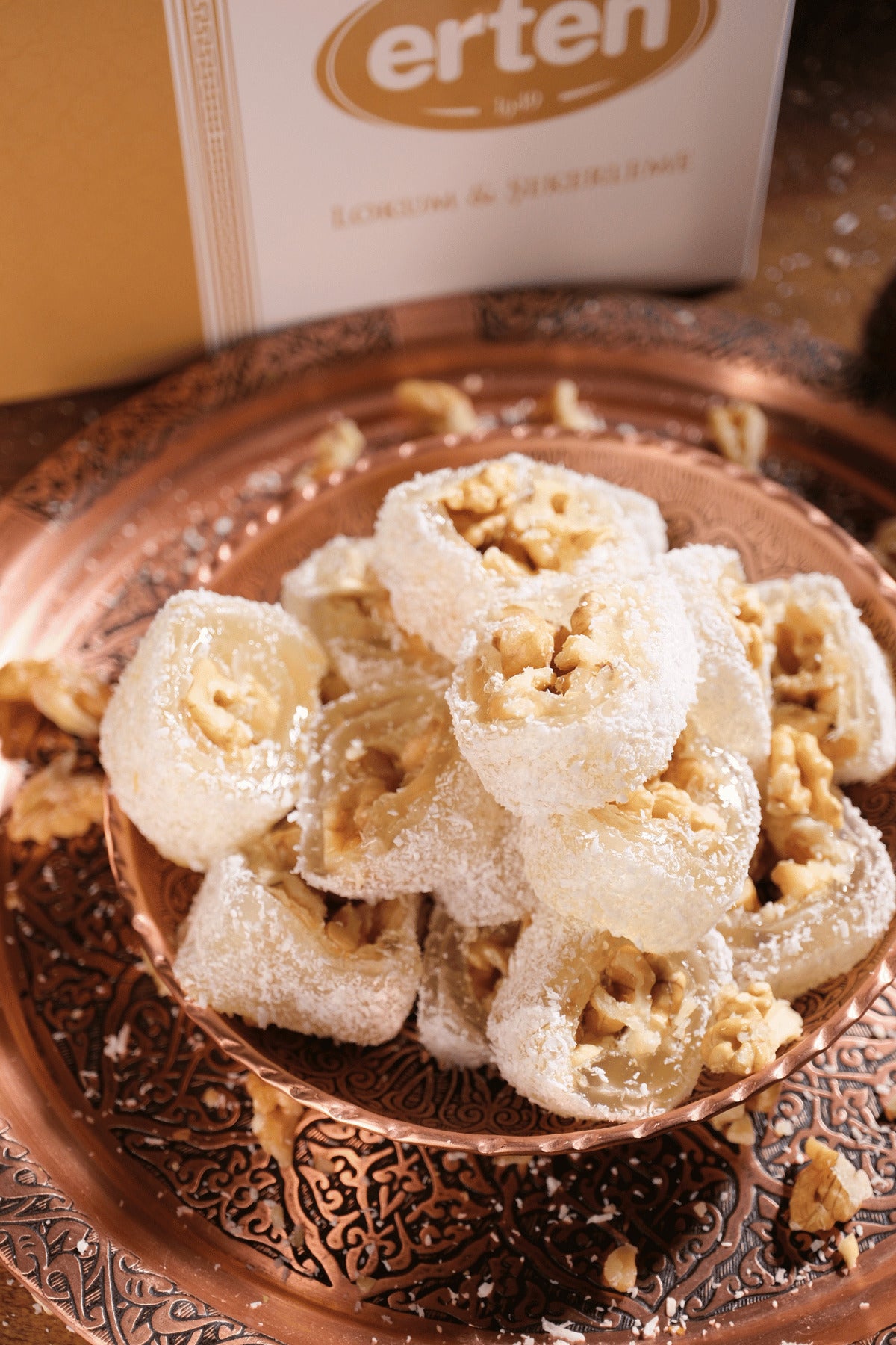 Erten sekerleme Walnut Turkish Delight 500 g - MALLTURK