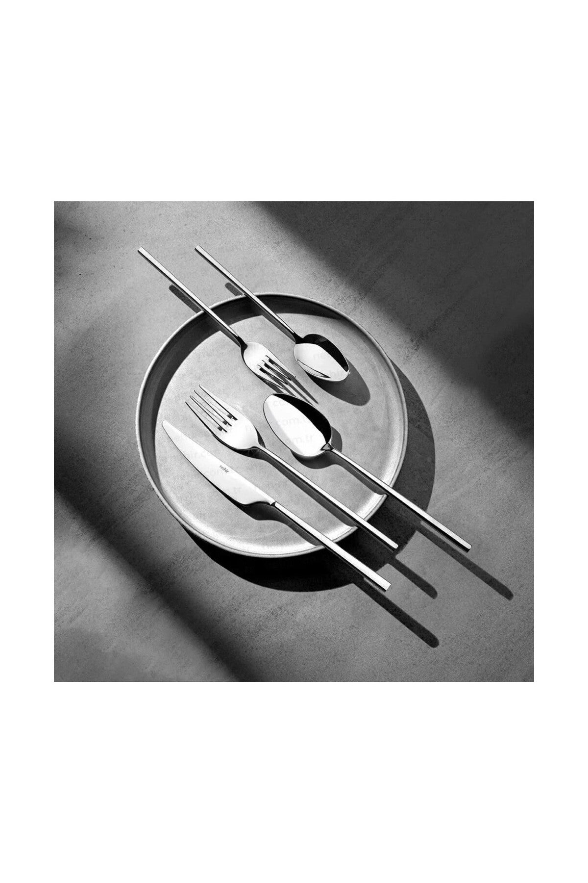 Nehir gloria 72 Piece Flatware Set takimi 12 Place Setting Stainless Steel - MALLTURK