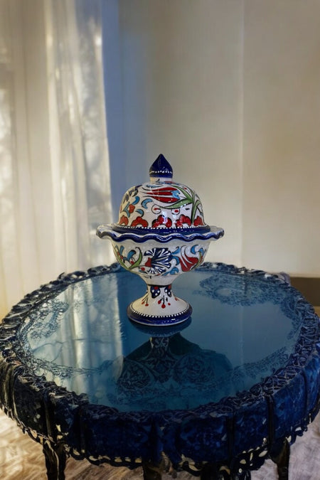 eporselen Footed Tile Candy Bowl - MALLTURK