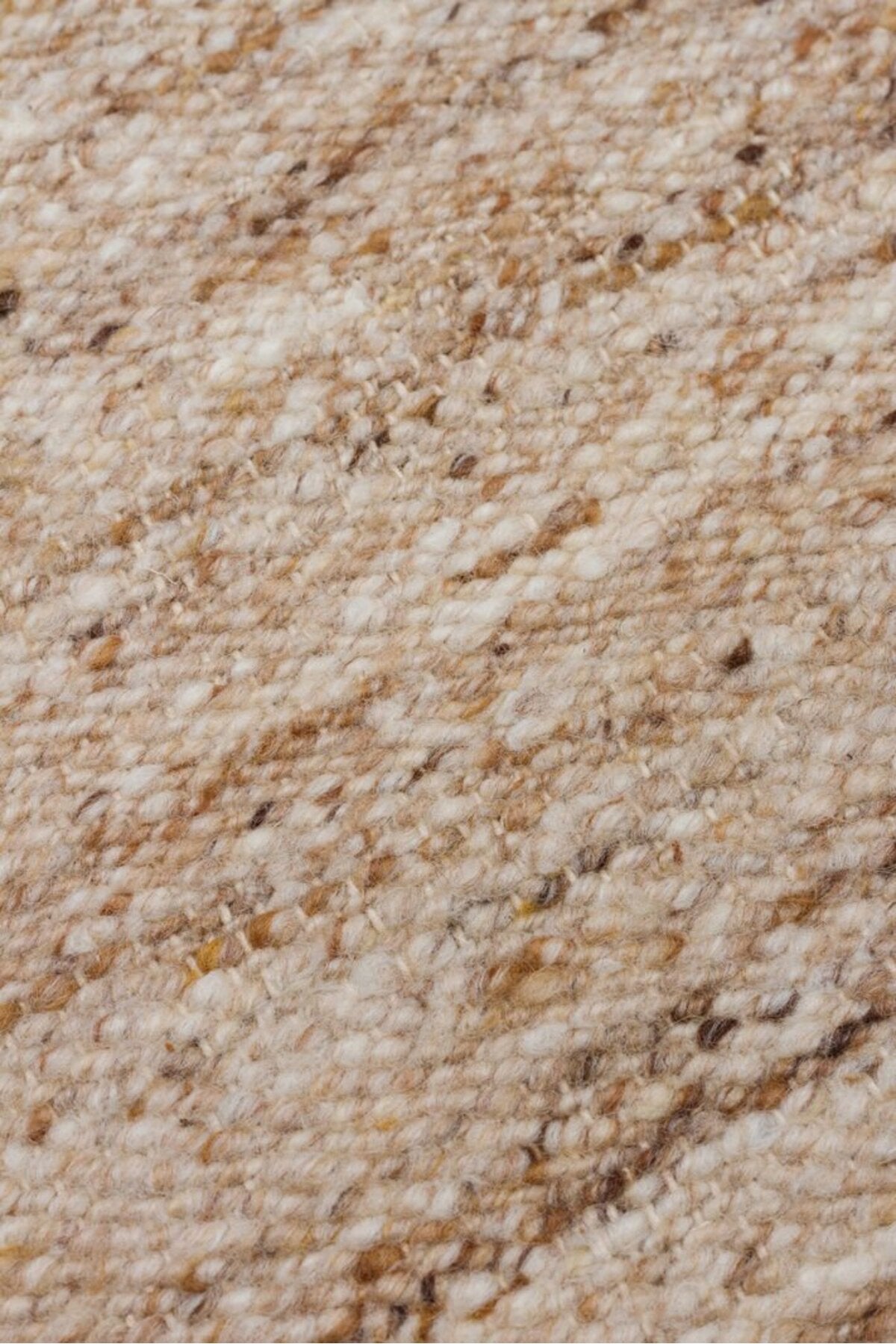 Vog Rug ELSIRA Beige Hand-Woven %100 New Zealand Wool Natural Textured Modern Scandinavian Living Room Rug
