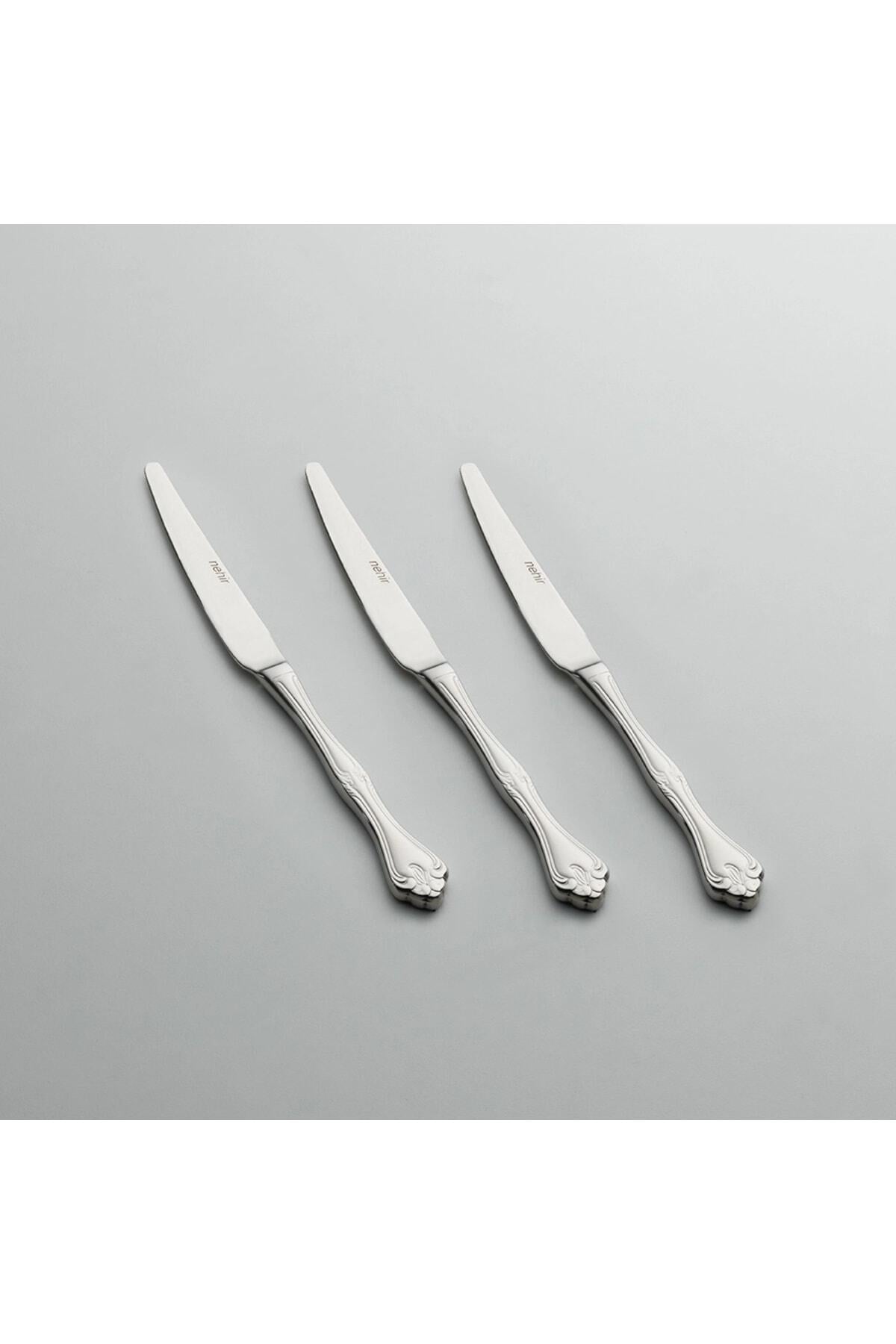 Nehir lalezar Plain 6li Dinner Knife - MALLTURK