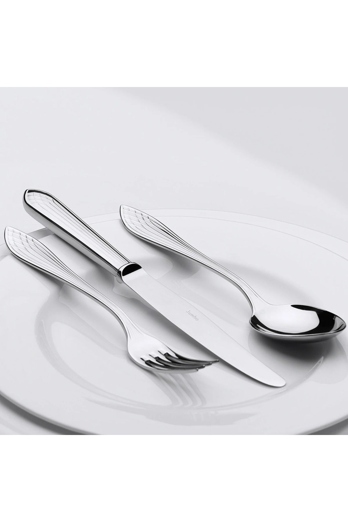 Jumbo 4100 84 Piece 12 Place Setting Flatware Set - MALLTURK