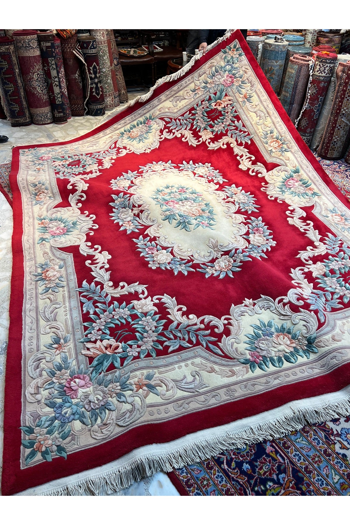 RD RAMAZAN DAG Hand Rug Art Hand-Woven Embossed Chinese Rug Premium Quality Exceptional Bir Urundur Size 320x243 - MALLTURK