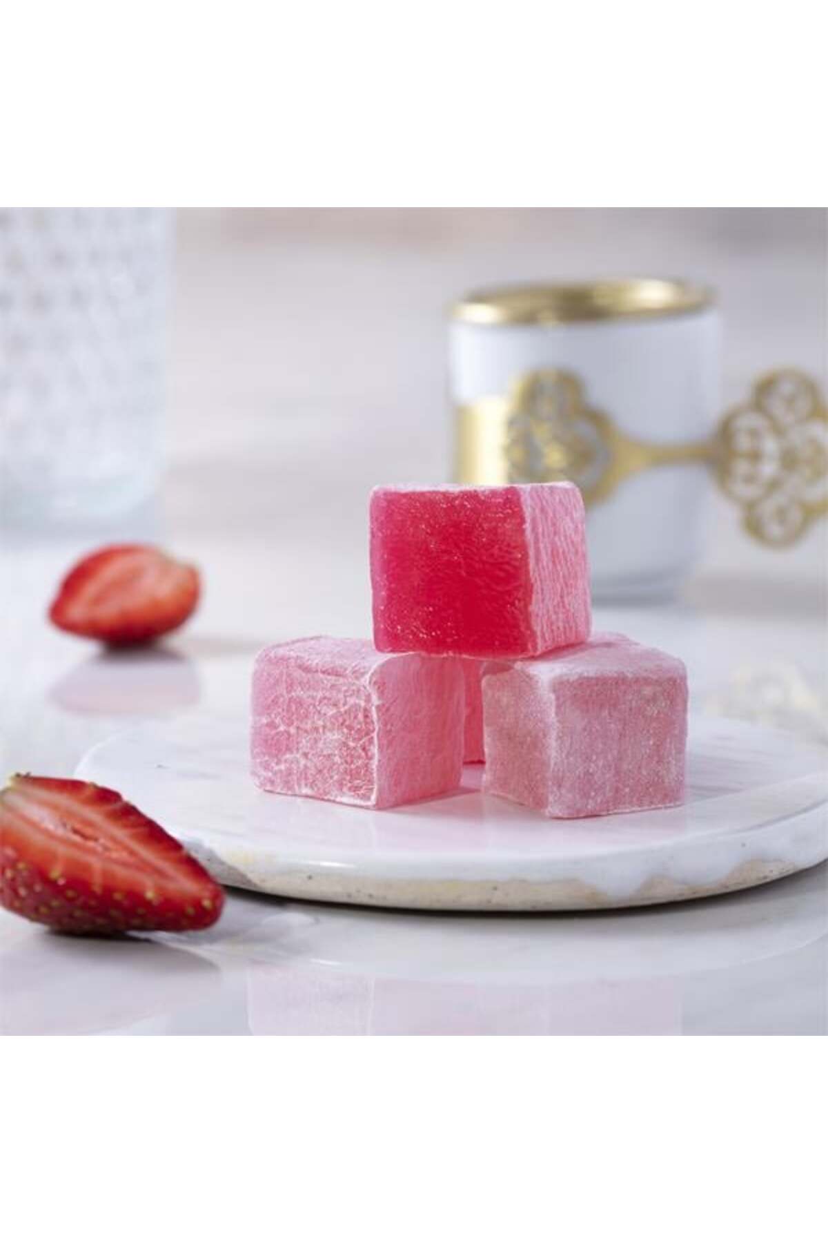 Sekerci cafer erol Strawberry Flavored Flavored Turkish Delight - MALLTURK