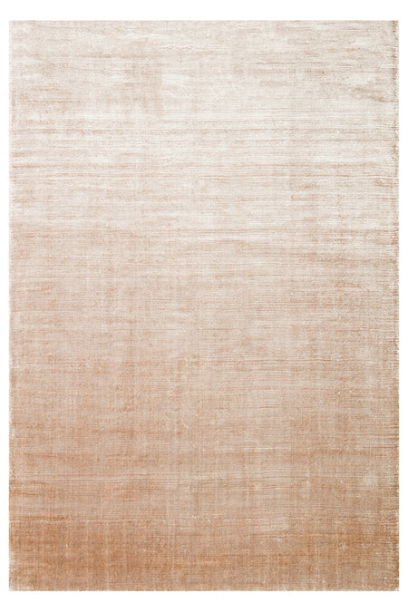 Vog Hali Rayon Beige Solid Color Plain Handwoven Pure Rayon Carpet Luxury Shiny Modern Living Room and Lounge Carpet - MALLTURK