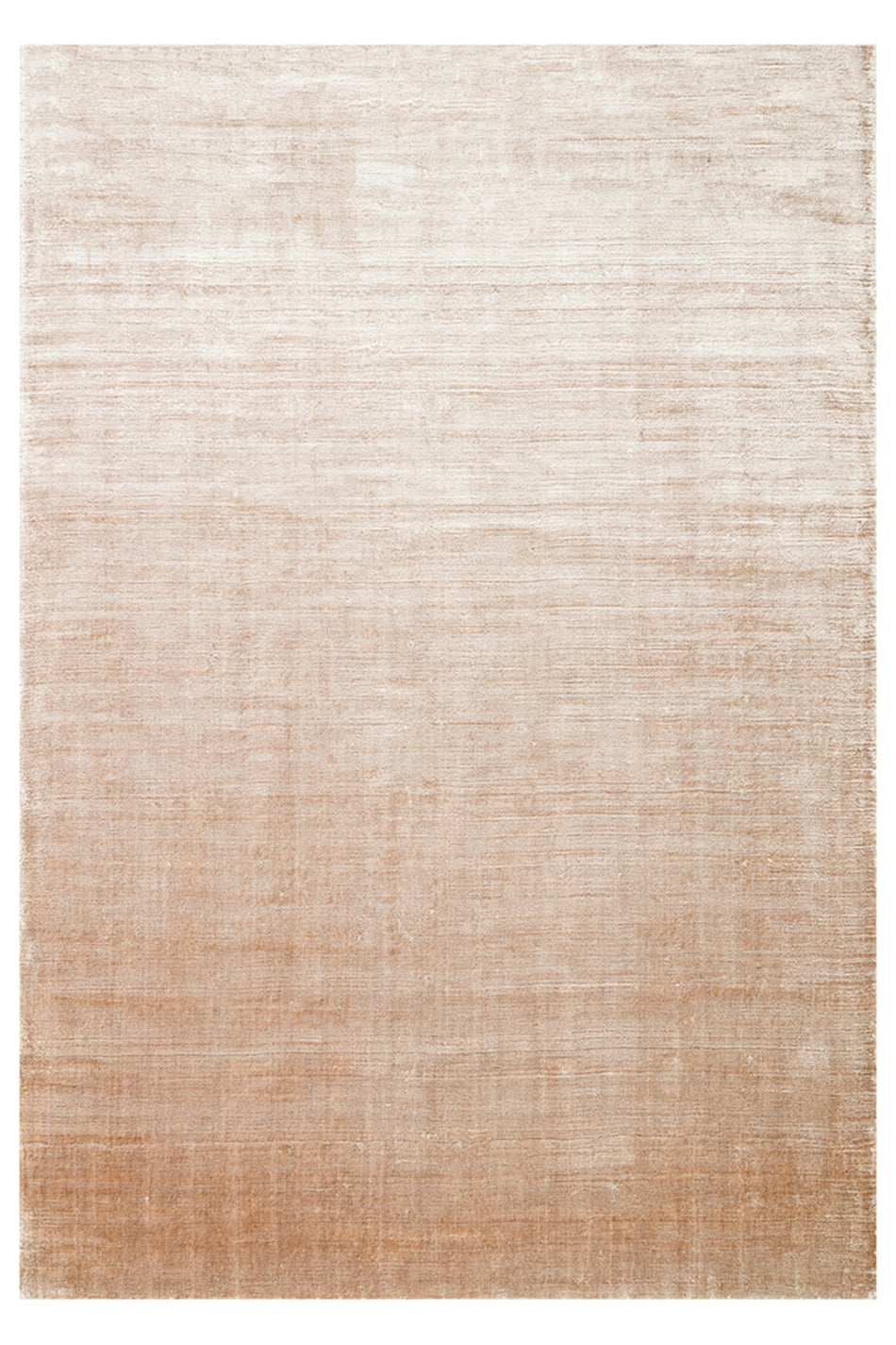 Vog Hali Rayon Beige Solid Color Plain Handwoven Pure Rayon Carpet Luxury Shiny Modern Living Room and Lounge Carpet - MALLTURK