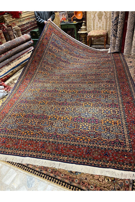 RD RAMAZAN DAG Hand Rug Art Hand-Woven Sumerbank Hereke Rug Karpuzlu Design Size 345x245 - MALLTURK