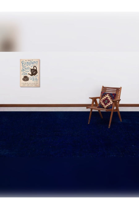 Apex Rug Distressed Vintage Rug XLarge Hand-Woven Natural Blue 24568 299 x 416 cm - MALLTURK