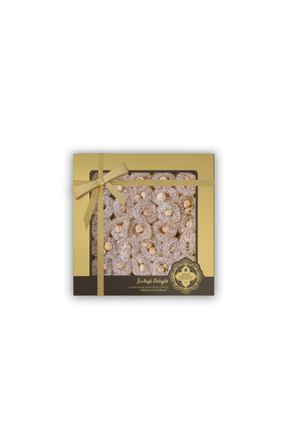 MESHUR safranbolu lokumcusu Hazelnut Turkish Delight 650gr - MALLTURK